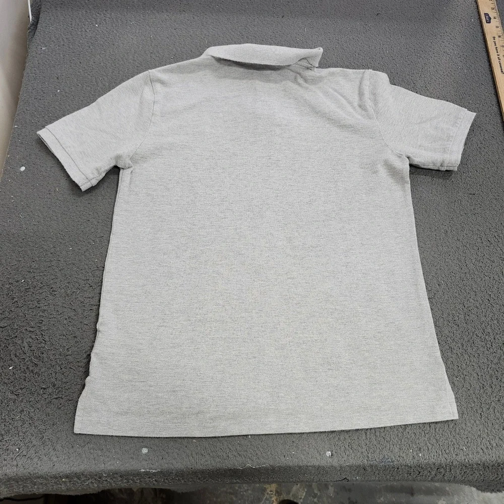 Polo Ralph Lauren Youth XL 18-20 Gray Mesh Polo Shirt Short Sleeve Pony Logo
